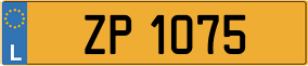 Trailer License Plate